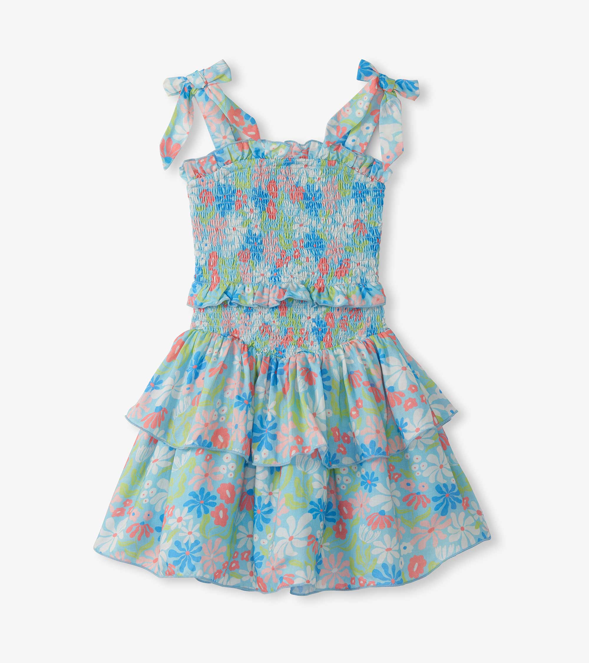 Hatley Girls Whimsical Flowers Smocked Angel Dress