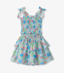 Hatley Girls Whimsical Flowers Smocked Angel Dress