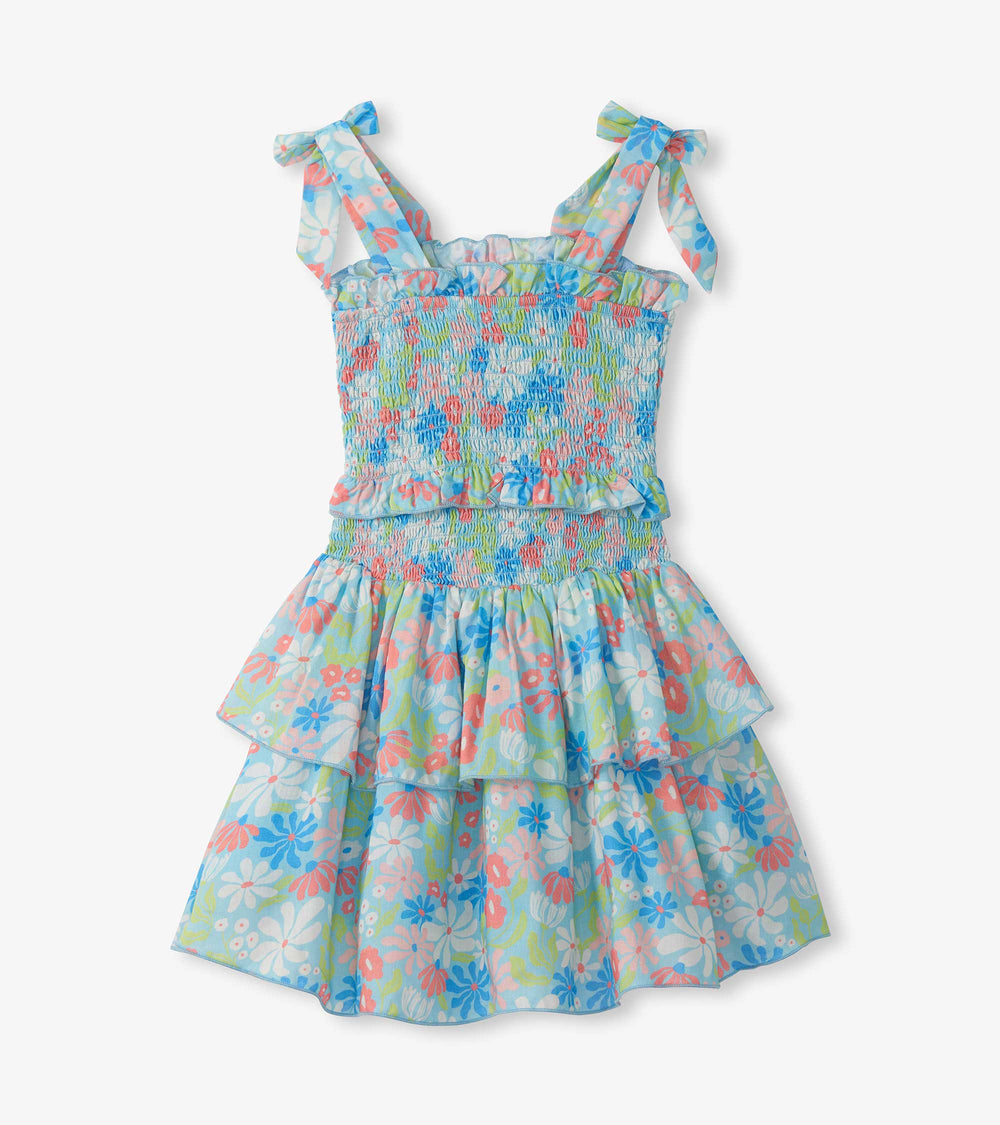 Hatley Girls Whimsical Flowers Smocked Angel Dress