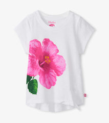Hatley Girls Hibiscus Tie Front T-Shirt