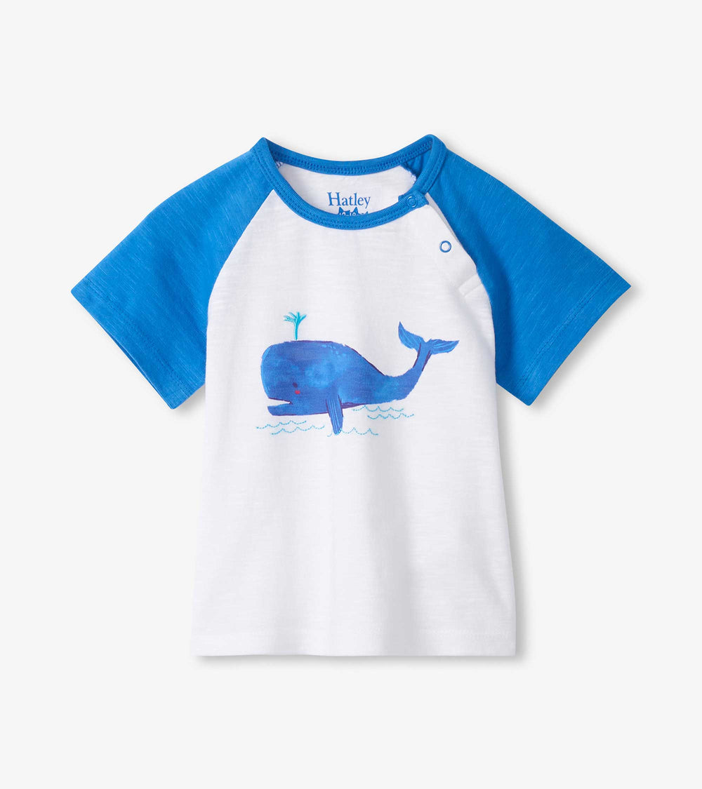Hatley Baby & Toddler Boys Spouting Whale Raglan T-Shirt