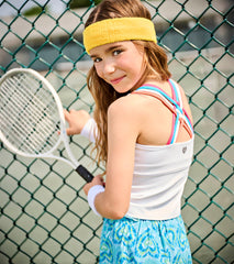 Hatley Girls White Strappy Active Tank