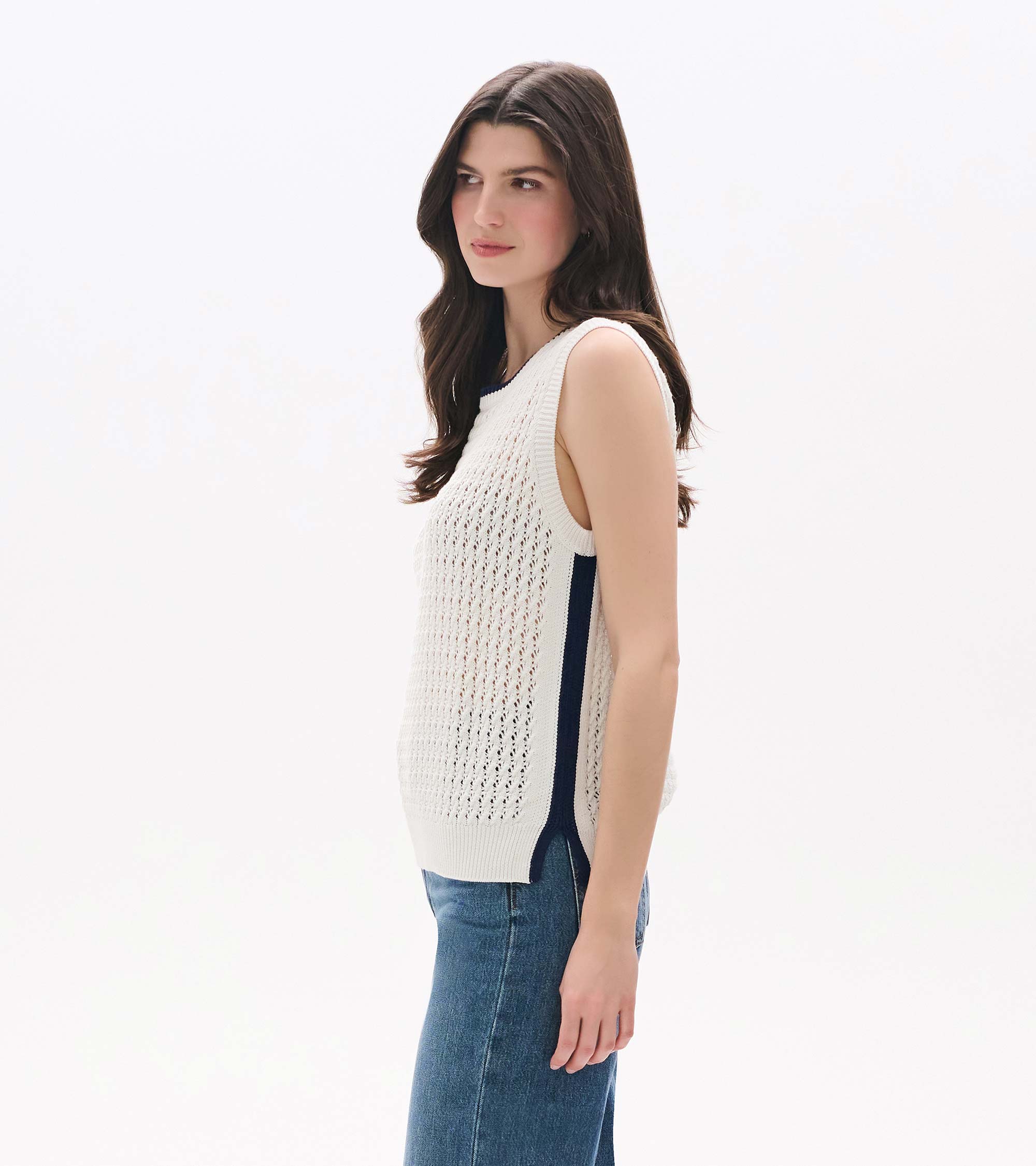 Hatley Cruz Knit Tank - White