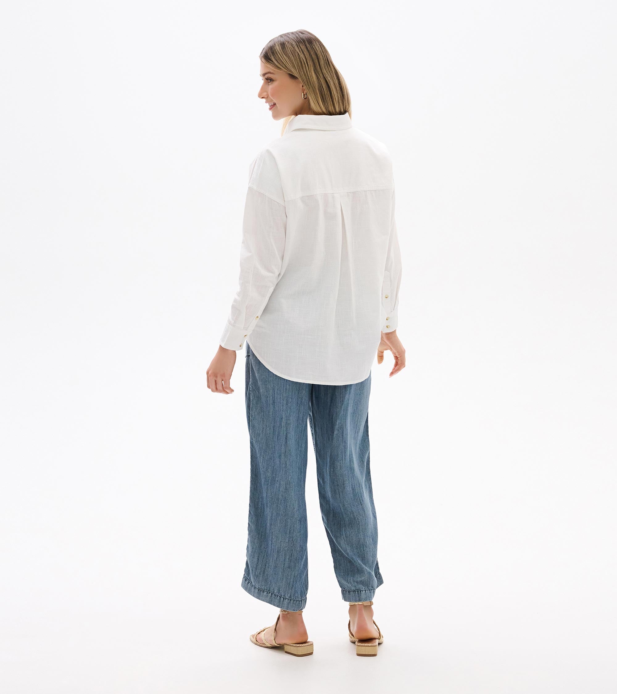 Hatley Relaxed Button Down - White