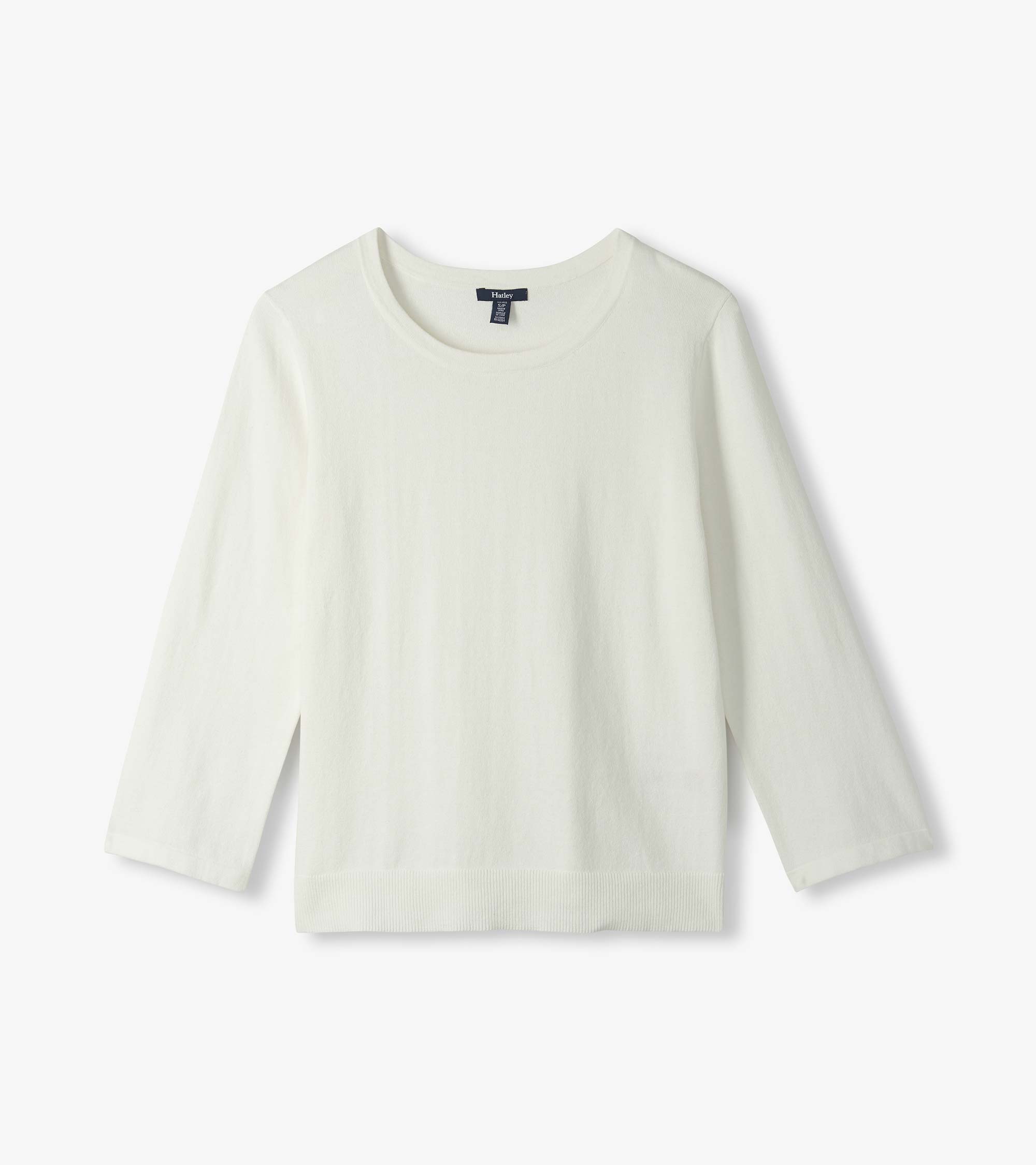 Hatley 3/4 Sleeve Knit Top - White