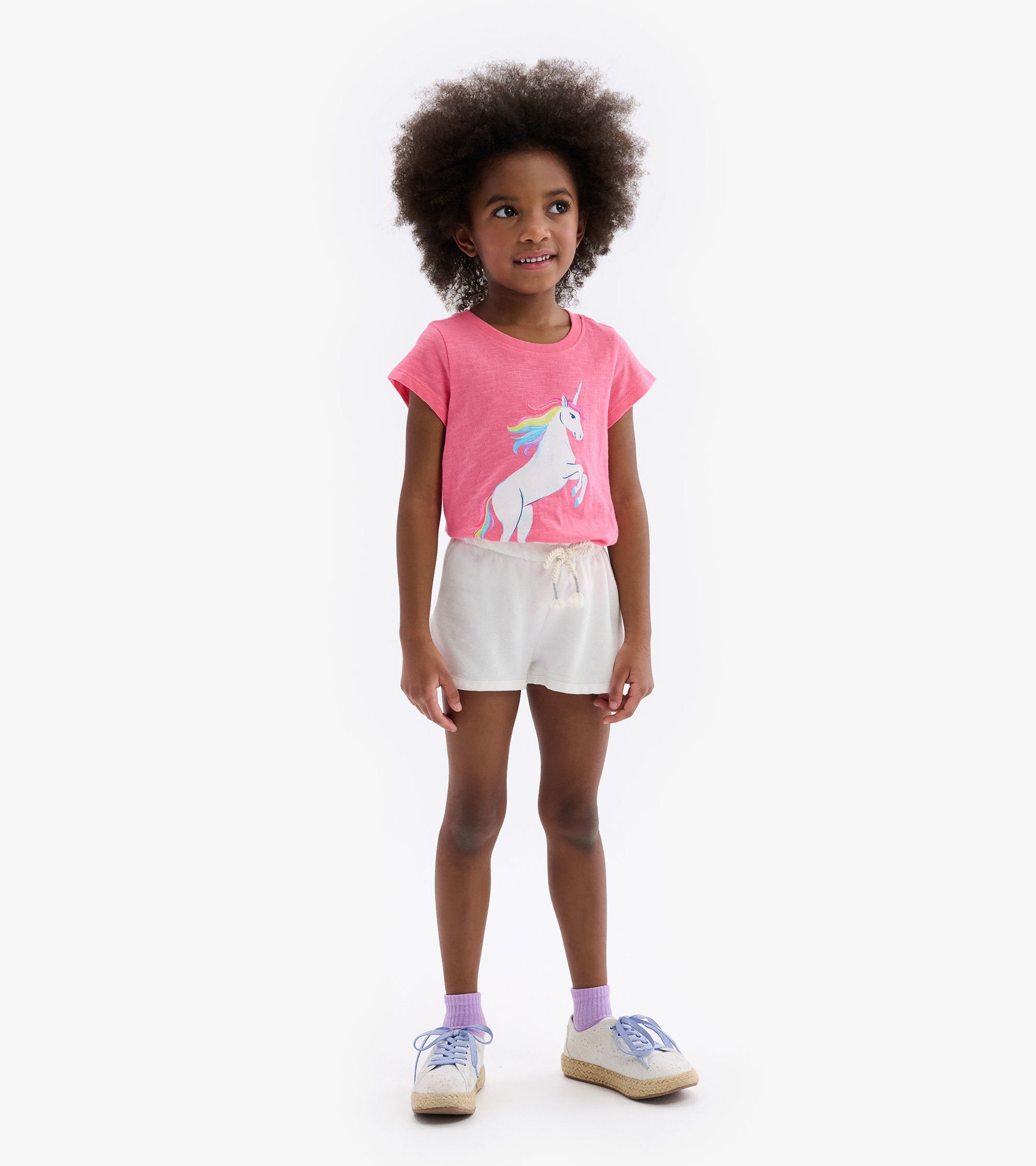 Hatley Girls White Adventure Shorts
